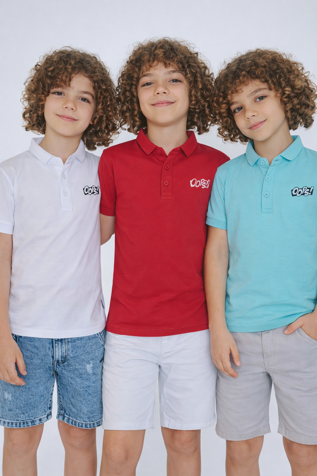 Pack x3 Camisetas Polo para Niño