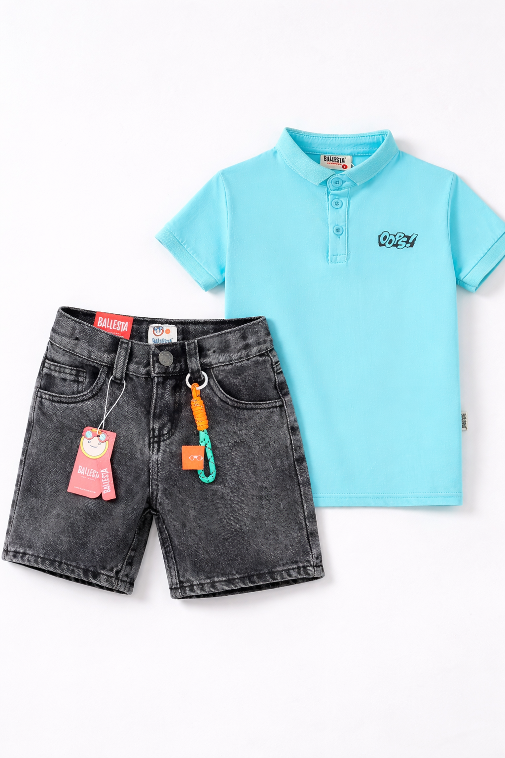 Pack Bermuda Denim+ Camiseta Polo Ballesta