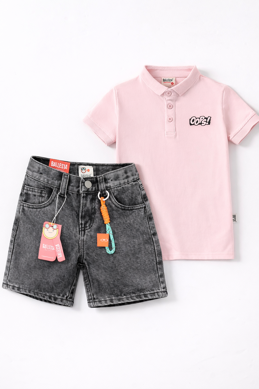 Pack Bermuda Denim+ Camiseta Polo Ballesta