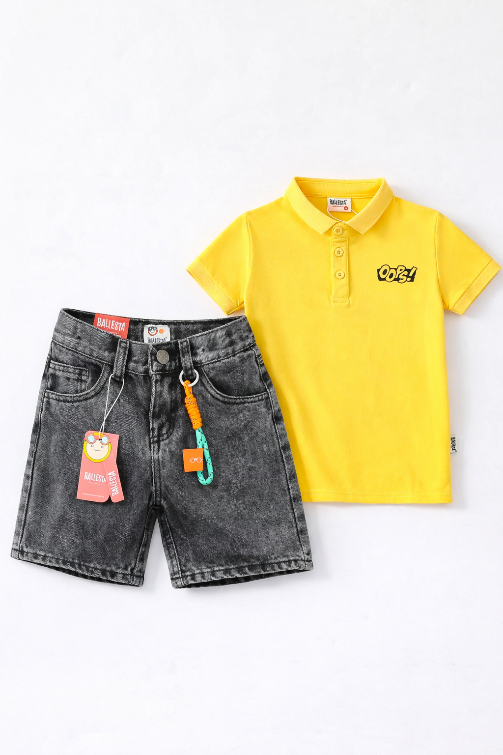 Pack Bermuda Denim+ Camiseta Polo Ballesta