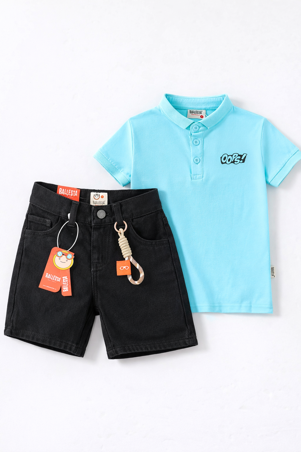 Pack Bermuda Denim+ Camiseta Polo Ballesta