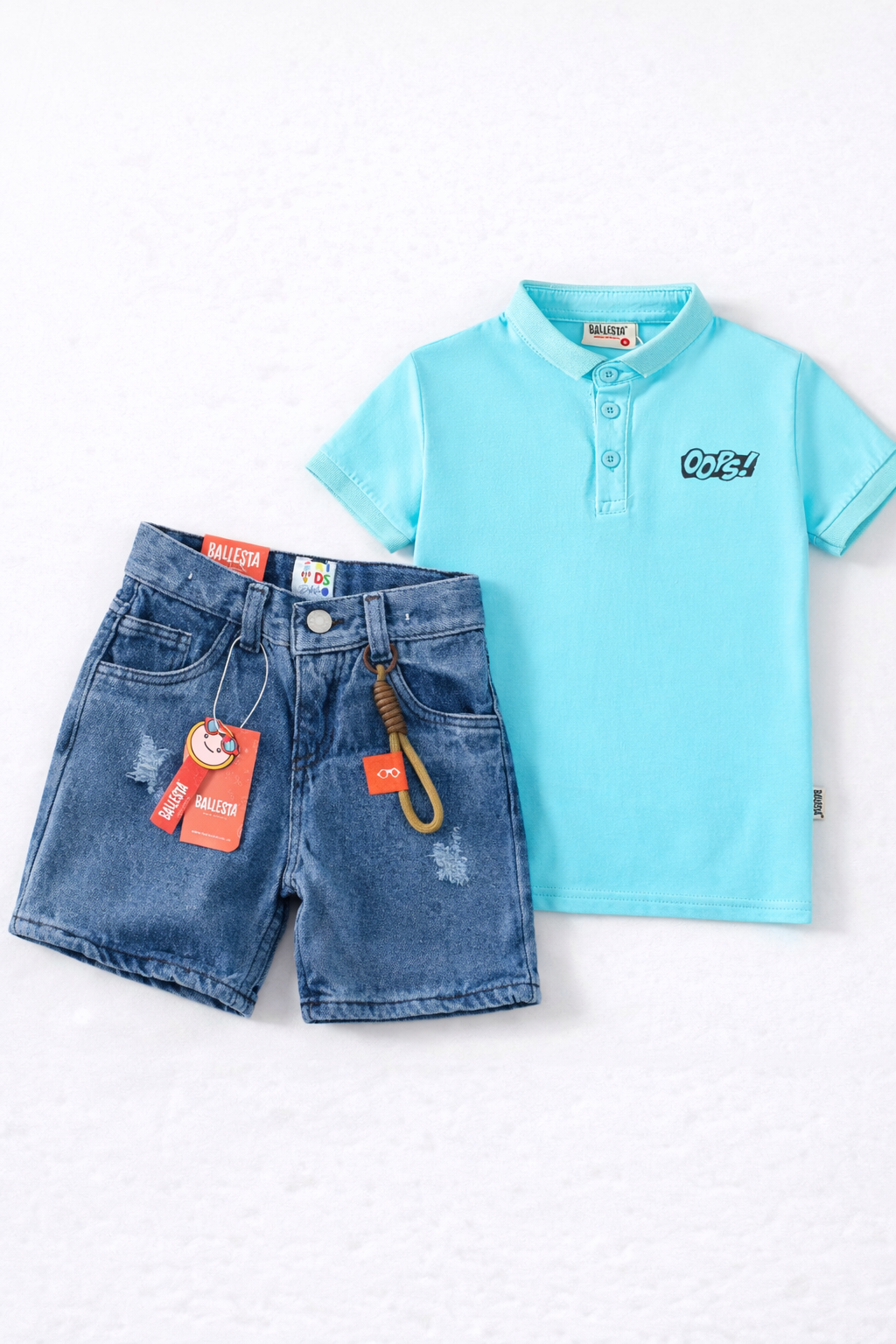 Pack Bermuda Denim+ Camiseta Polo Ballesta