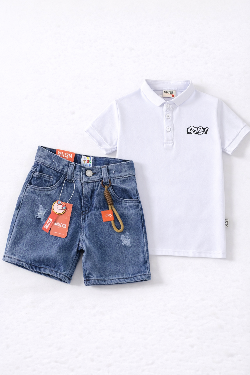Pack Bermuda Denim+ Camiseta Polo Ballesta