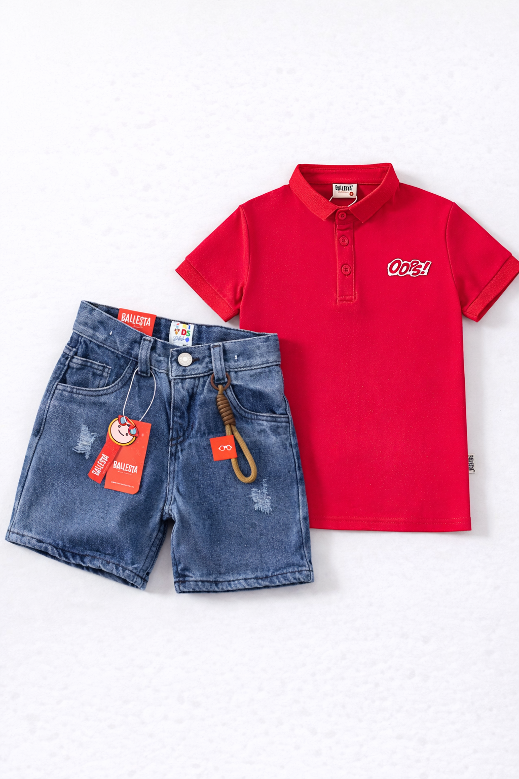 Pack Bermuda Denim+ Camiseta Polo Ballesta