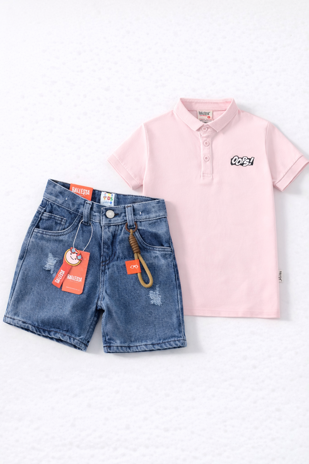 Pack Bermuda Denim+ Camiseta Polo Ballesta