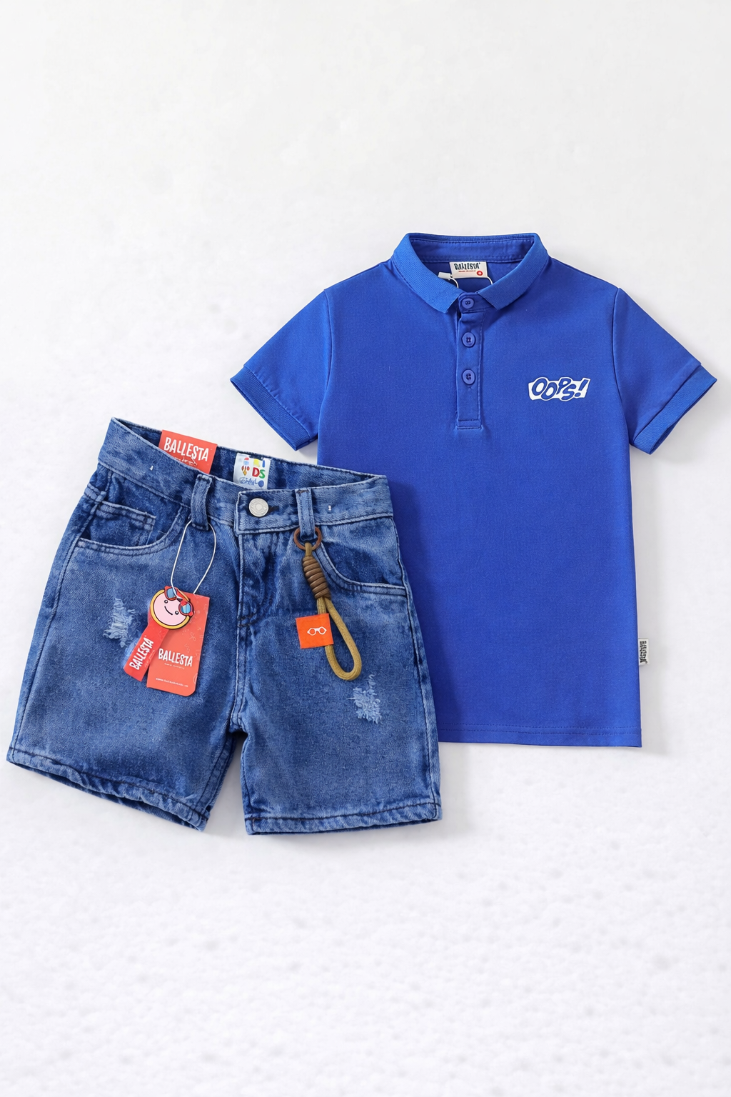 Pack Bermuda Denim+ Camiseta Polo Ballesta