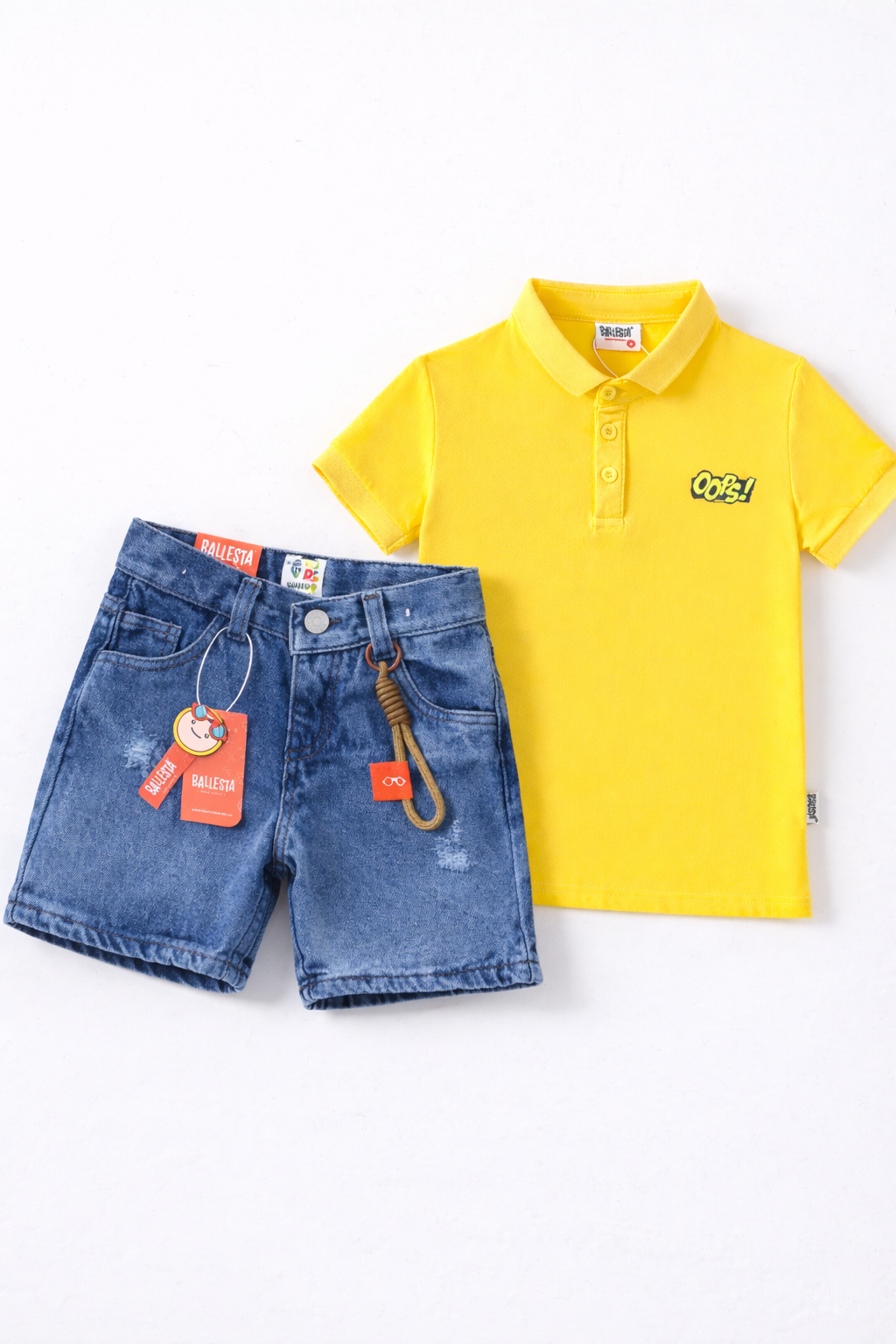 Pack Bermuda Denim+ Camiseta Polo Ballesta