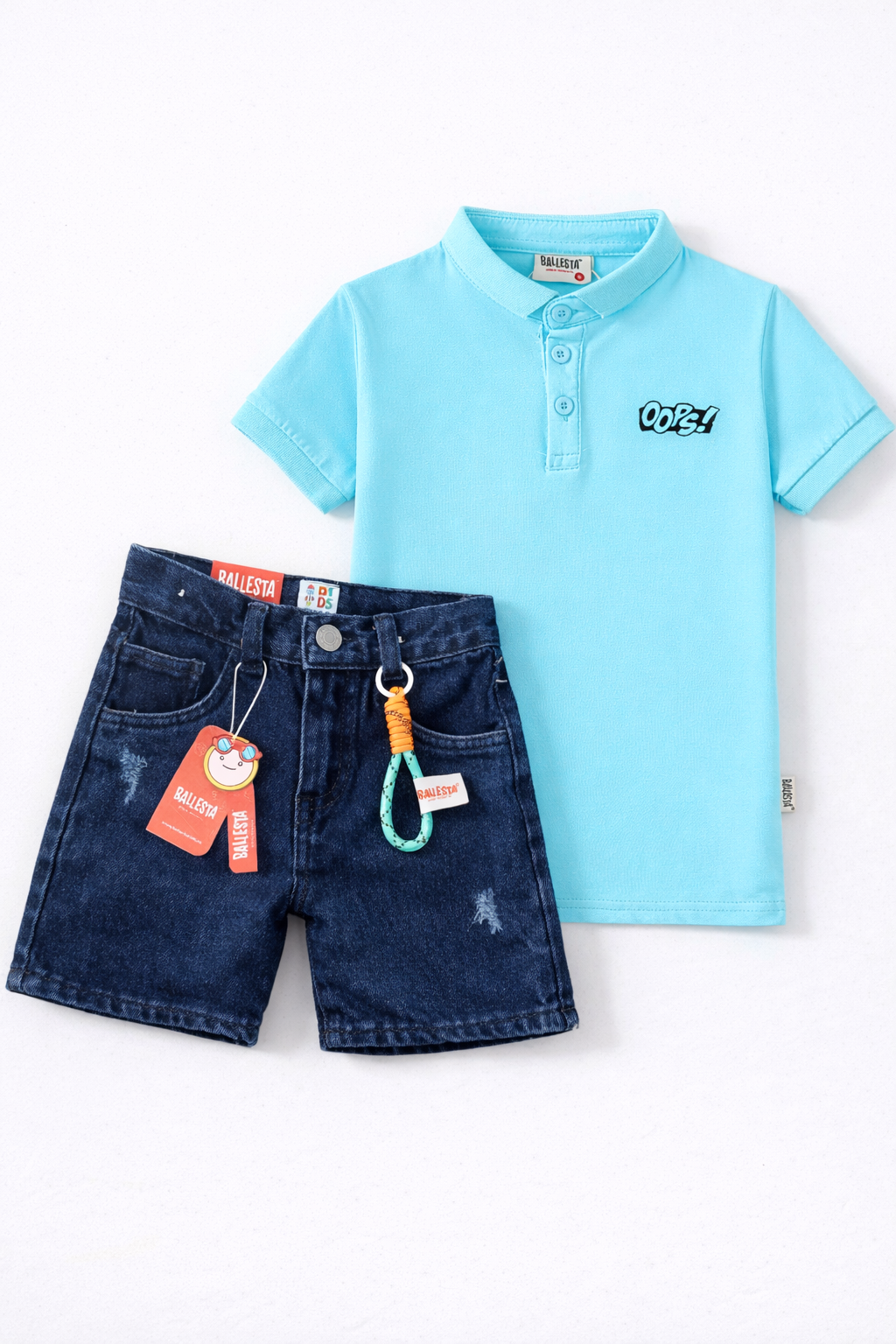 Pack Bermuda Denim+ Camiseta Polo Ballesta