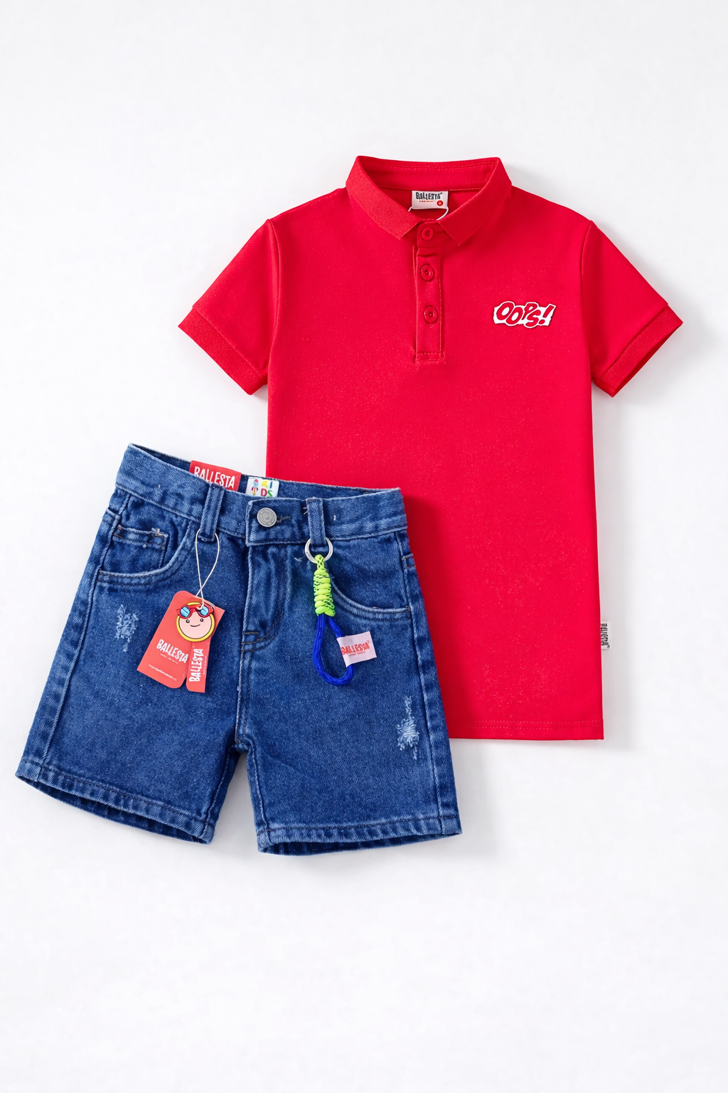 Pack Bermuda Denim+ Camiseta Polo Ballesta
