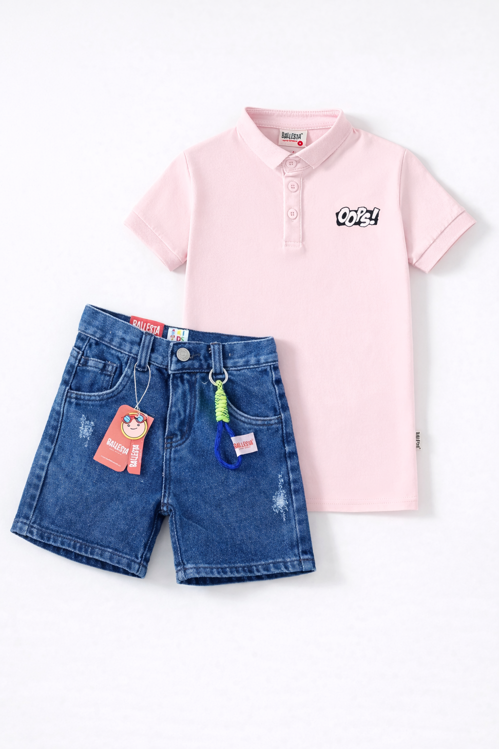 Pack Bermuda Denim+ Camiseta Polo Ballesta