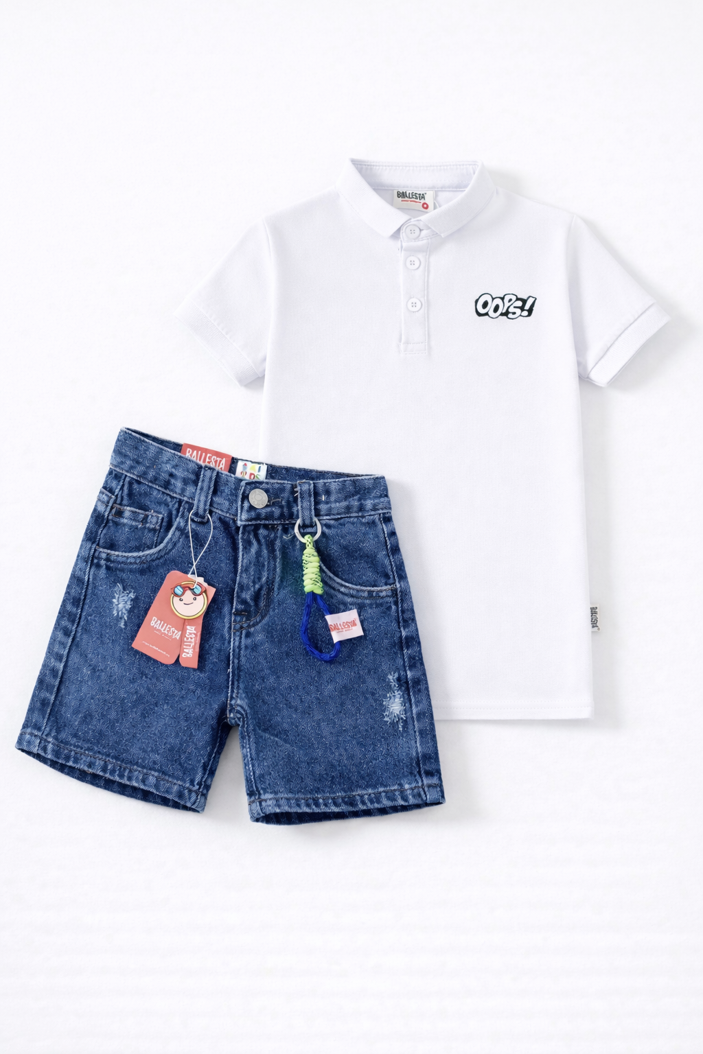 Pack Bermuda Denim+ Camiseta Polo Ballesta