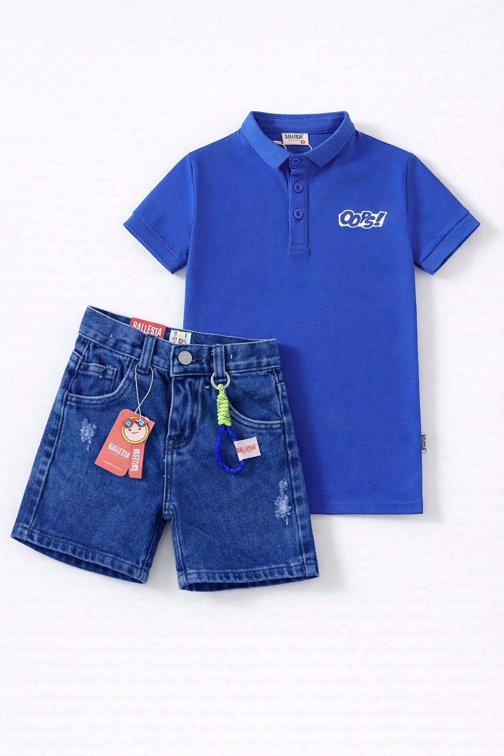 Pack Bermuda Denim+ Camiseta Polo Ballesta