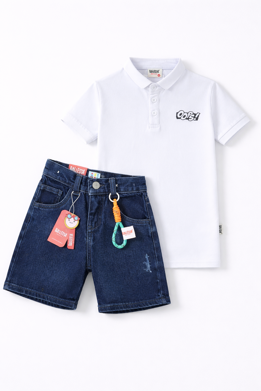 Pack Bermuda Denim+ Camiseta Polo Ballesta