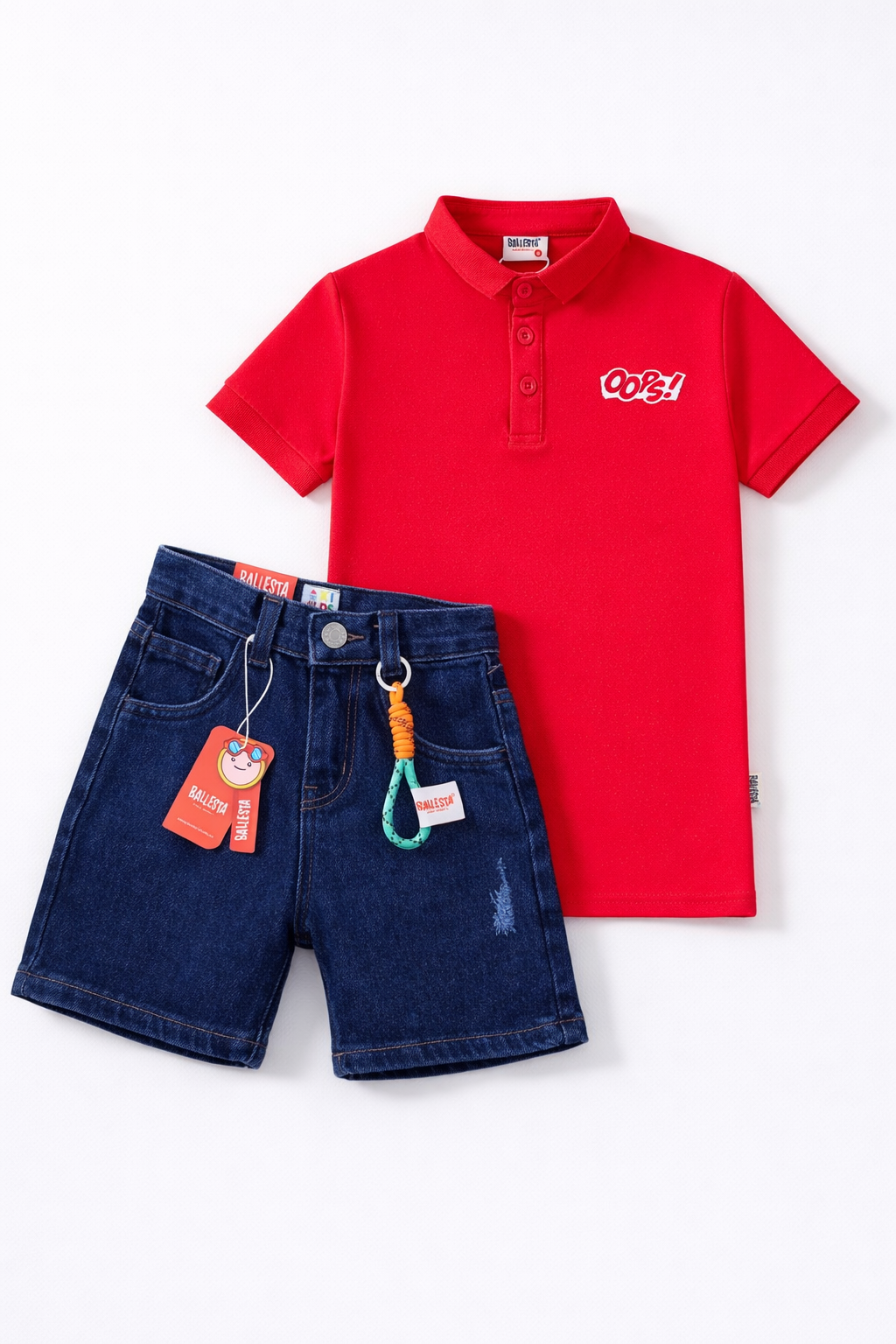 Pack Bermuda Denim+ Camiseta Polo Ballesta