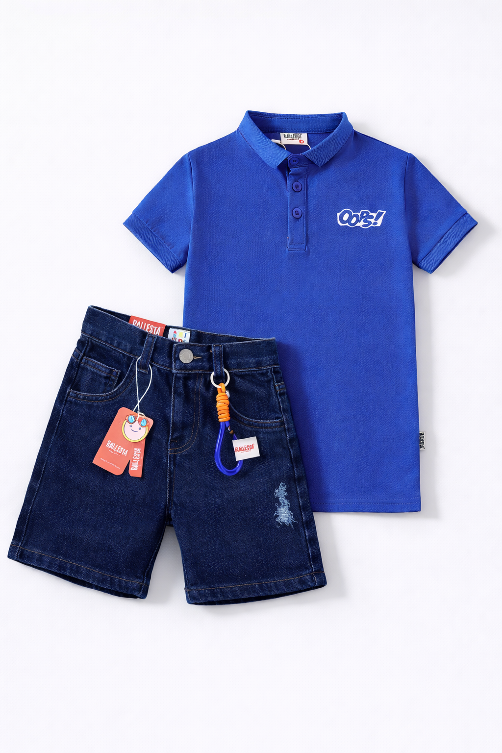 Pack Bermuda Denim+ Camiseta Polo Ballesta