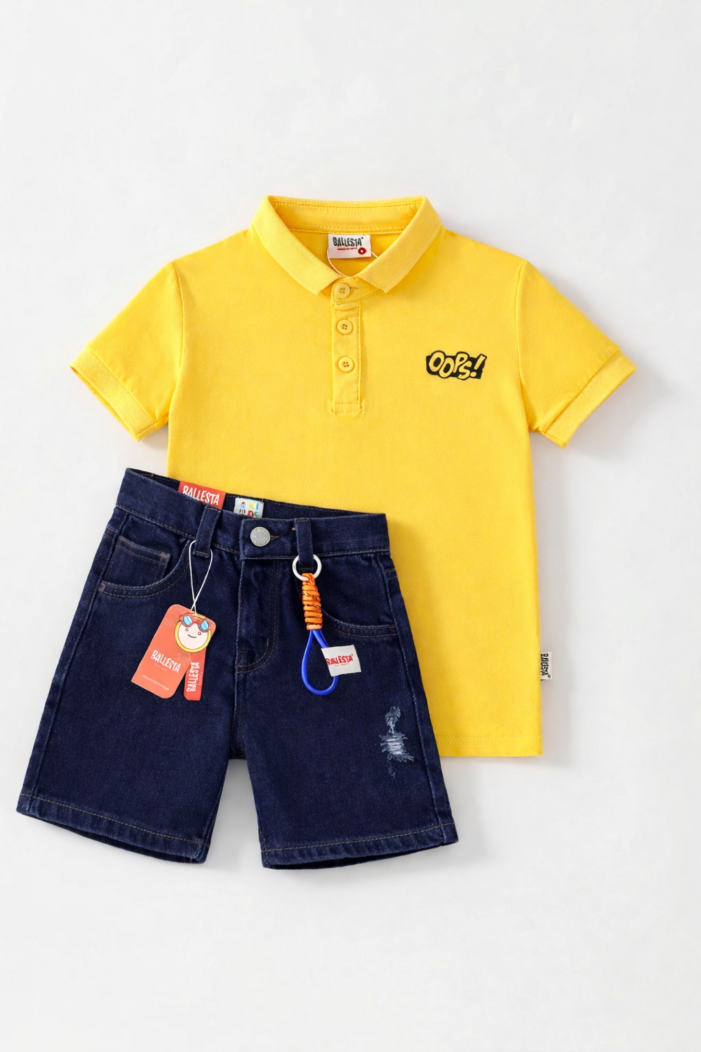 Pack Bermuda Denim+ Camiseta Polo Ballesta